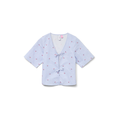 Vmodea top - Snow white/cherry