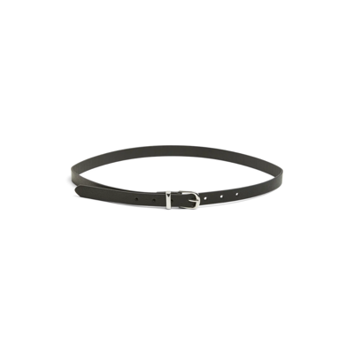 Pcmyra bælte - Black/silver bukle