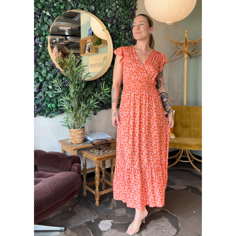 Tulle kjole - Orange