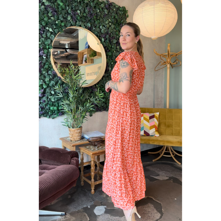 Tulle kjole - Orange