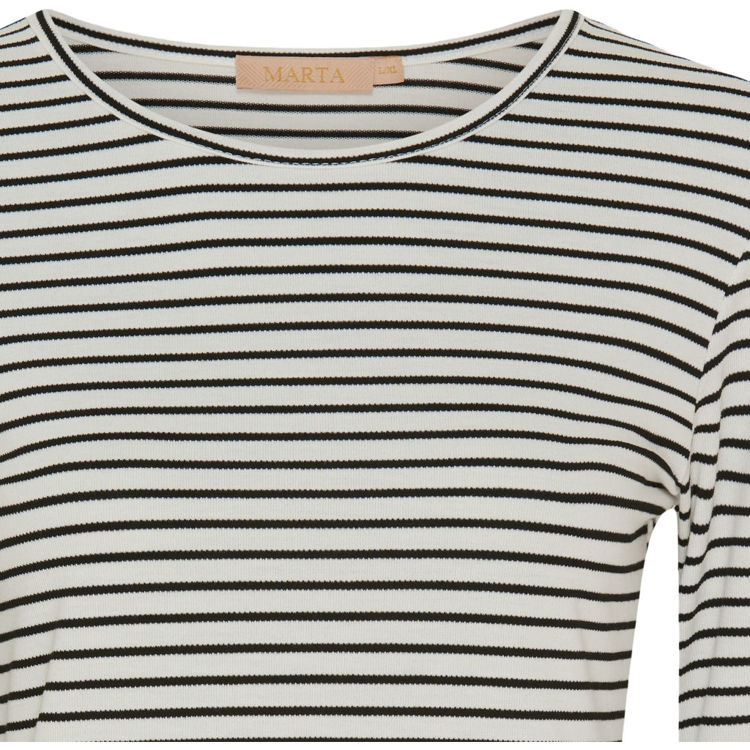 MdcNancy bluse - Black/White