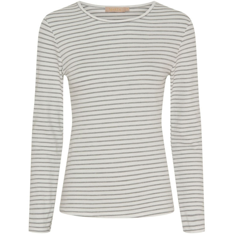 Mdcnancy bluse - Grey/white