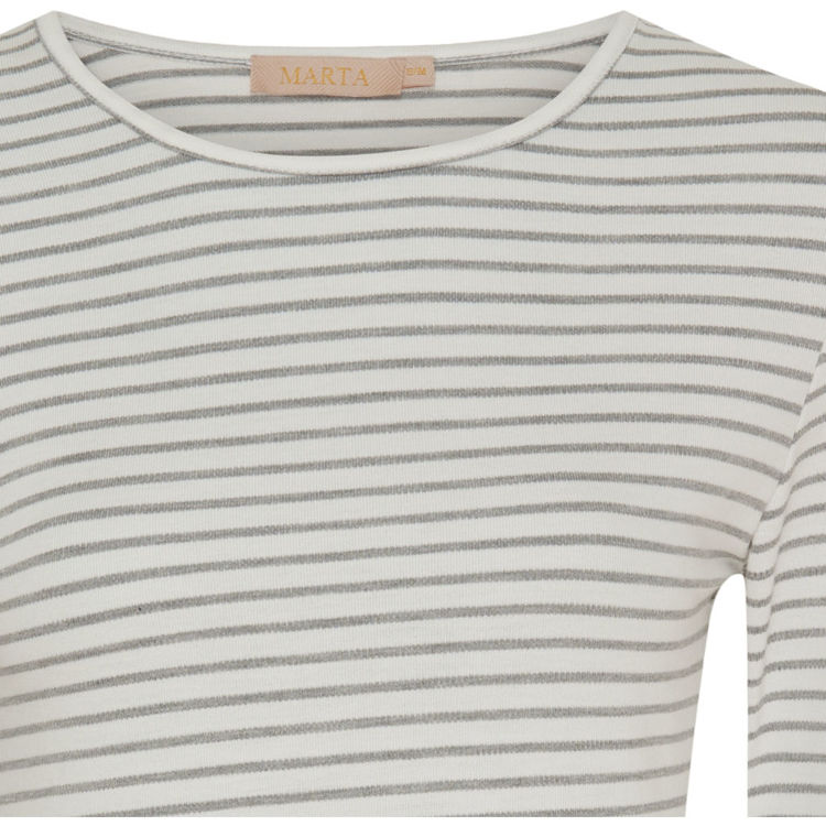 Mdcnancy bluse - Grey/white