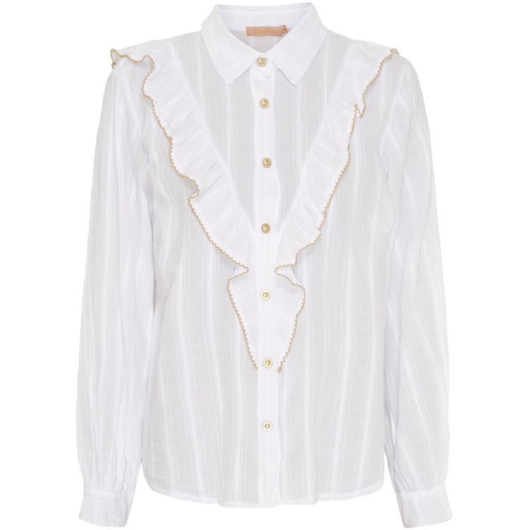 Mdclaurette skjorte - White/beige