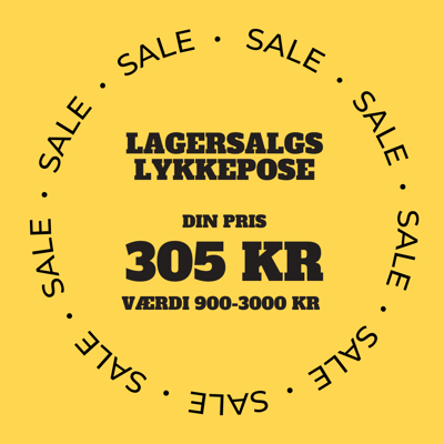 Lagersalgs lykkepose (værdi af 900-3000 kr.)