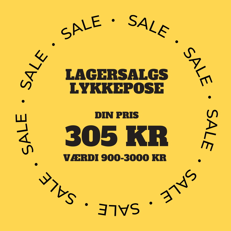 Lagersalgs lykkepose (værdi af 900-3000 kr.)