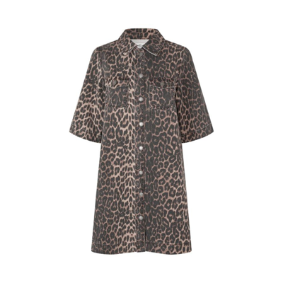 Mira-m kjole - Leopard mist