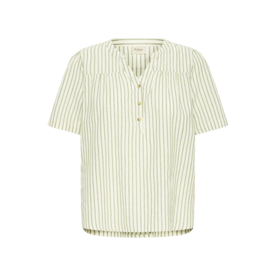 Frbonnie bluse - Agave green art