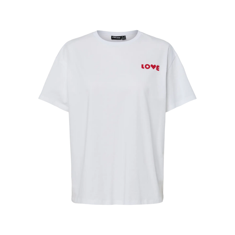 Pcjindle t-shirt - Bright white/love