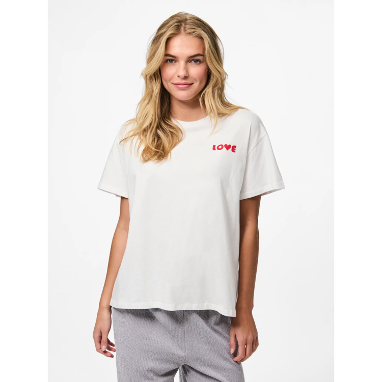 Pcjindle t-shirt - Bright white/love