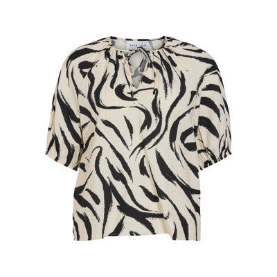 Viclo v-hals top - Birch/marble swirl