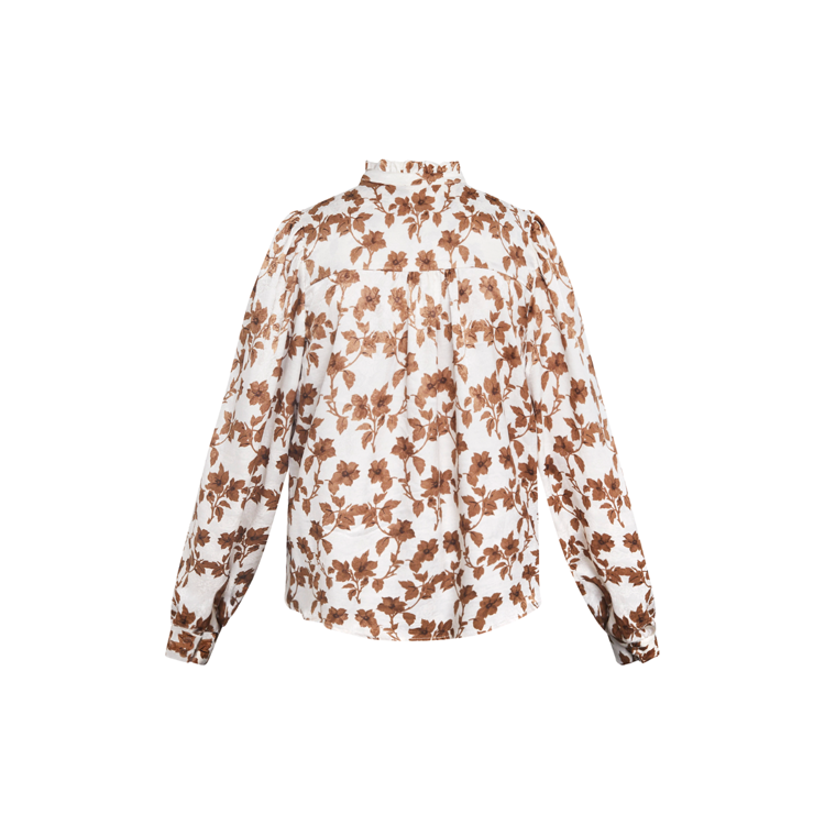 Virsa skjorte - Cognac flower