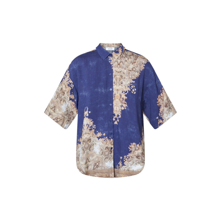 Love971-12 skjorte - Navy/paisley