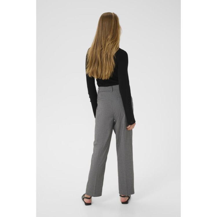 Kaellie buks - Grey melange/chalk stripe