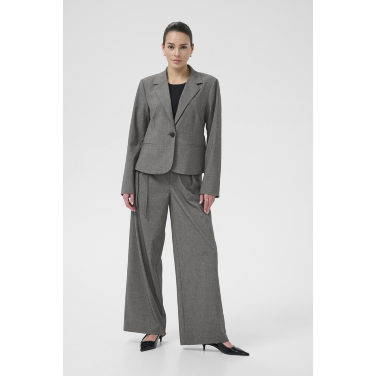 Kaellie blazer - Grey melange/chalk stripe