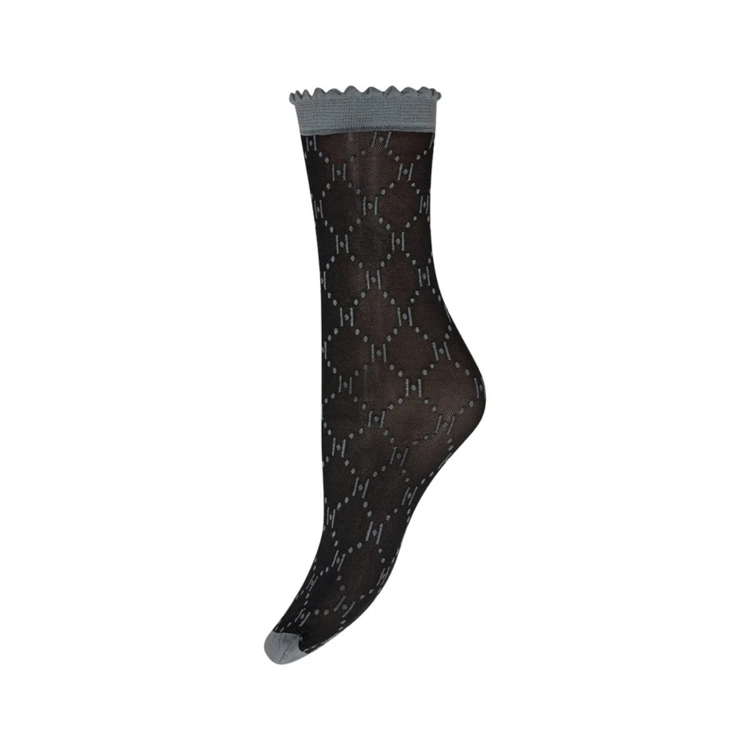 Hype the detail strømpe - Black/grey