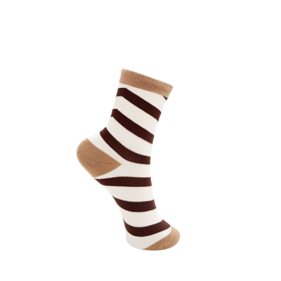 Bcyesenia strømpe - Off white/coffee