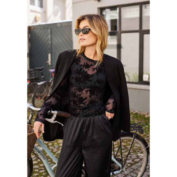 Hype the detail meshbluse - lace