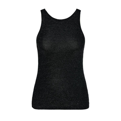 Adiego top - Black silver