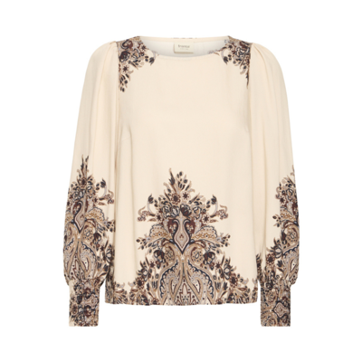Fradara bluse - Pumicestone paisley
