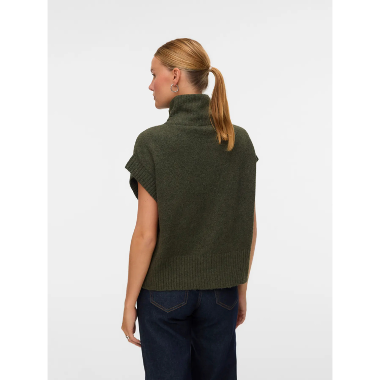 Vmbang strik vest - Grape leaf/melange