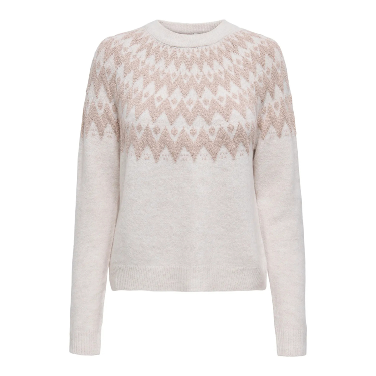 Onlfry strikbluse - Pumice stone/melange