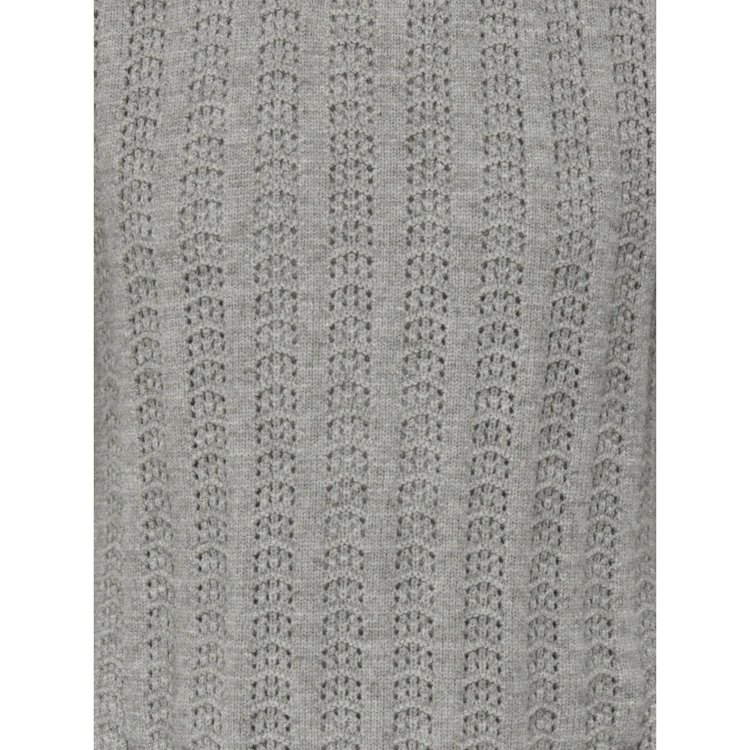 Kogkatia strik vest - Medium grey melange