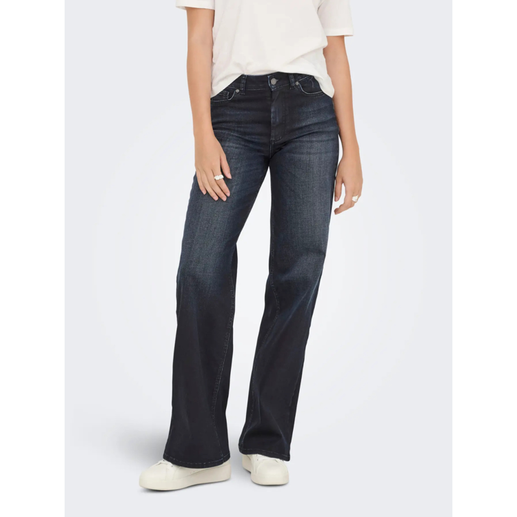 Onlmadison hw coated jeans - Dark blue denim/coate