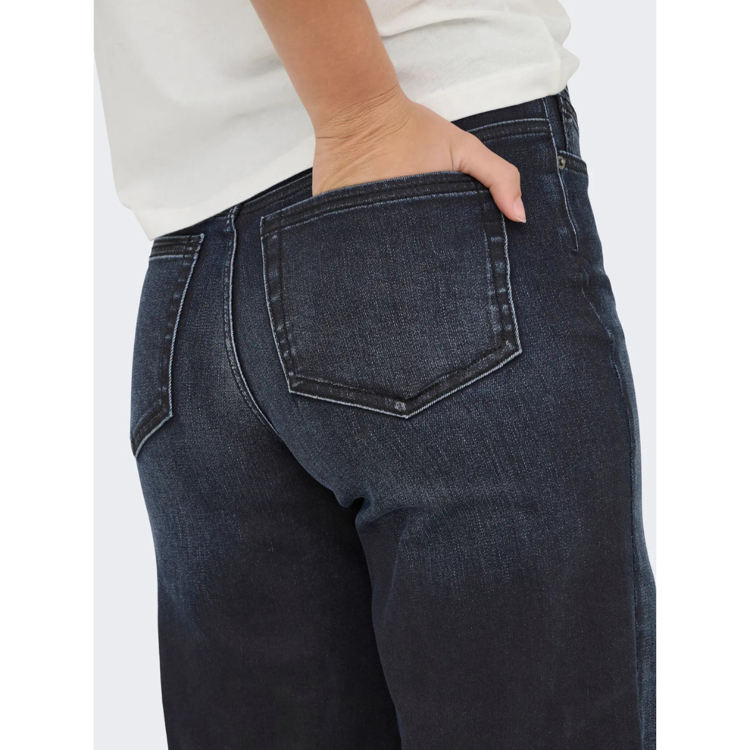 Onlmadison hw coated jeans - Dark blue denim/coate