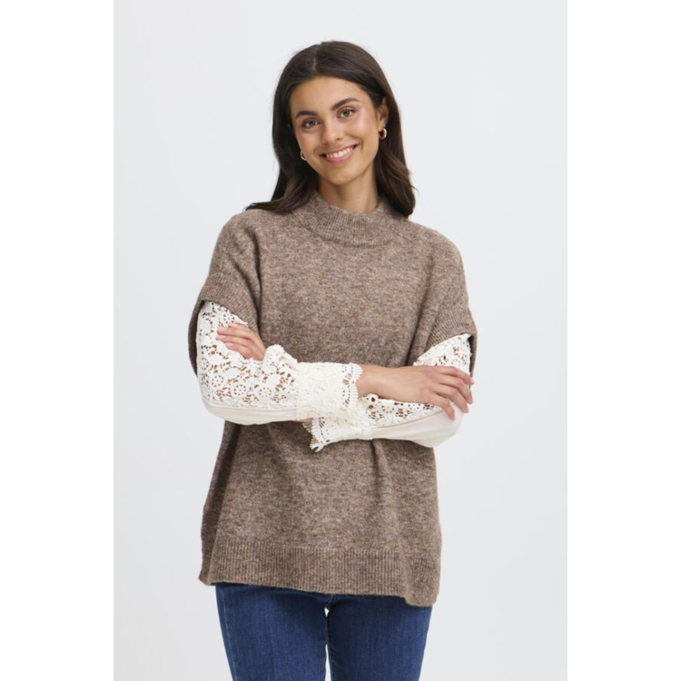 Frsanny vest - Cocoa melange