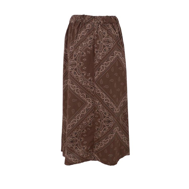 Bcabbie nederdel - Coffee paisley