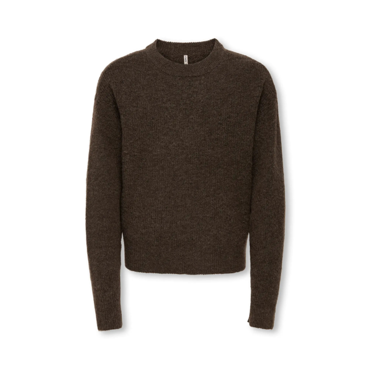 Kogcamilla strik - Black coffee/melange