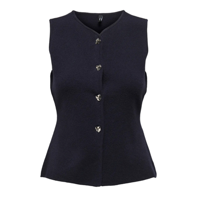 Onlibi vest - Night sky/silver button