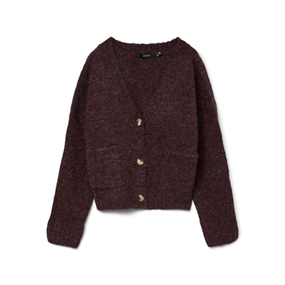 Vmingrid cardigan - Winetasting/w. melange